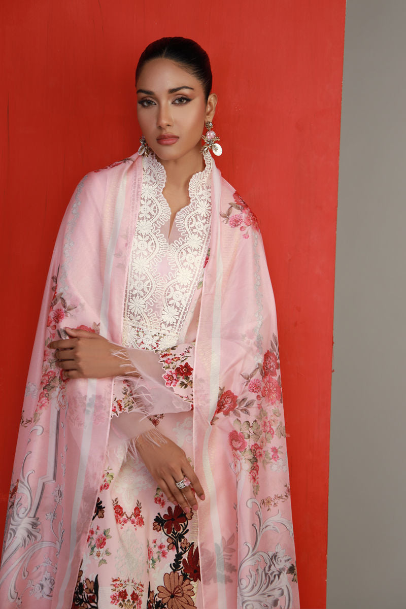Shamaeel Ansari | Gulrang Lawn | Gulrang-08 - Ladies Clothes - Maria Faisal