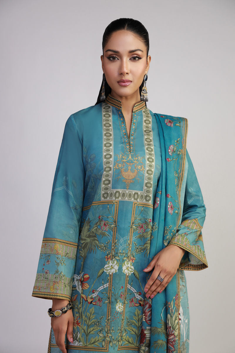 Shamaeel Ansari | Gulrang Lawn | Gulrang-11 - Ladies Clothes - Maria Faisal