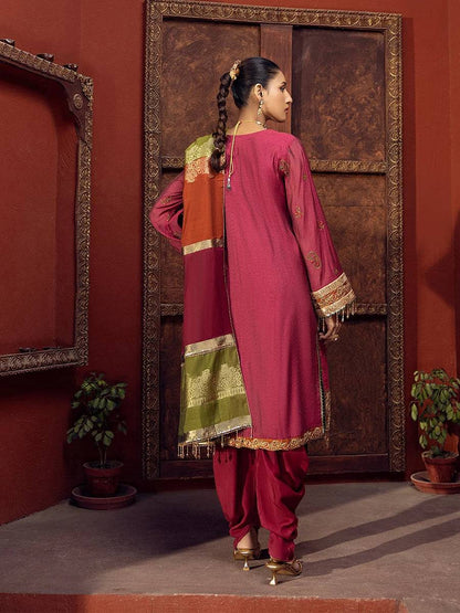 Salitex | Signature Festive Chiffon | JI017 by Maria Faisal - Registered Vendor of : Salitex - type : Ladies Clothes - 100% original wedding dresses