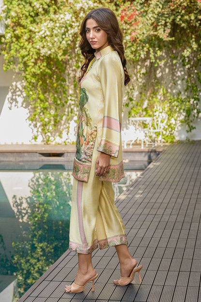 Fatima Khan | Eid Digital Silk Prints | Tropical Bliss by Maria Faisal - Registered Vendor of : Fatima Khan - type : Ladies Clothes - 100% original wedding dresses