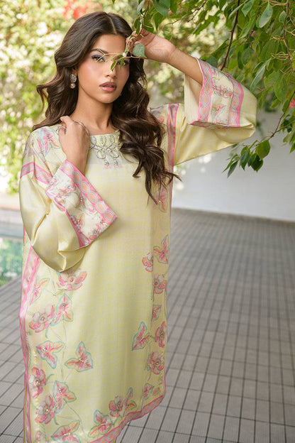 Fatima Khan | Eid Digital Silk Prints | Blossoms by Maria Faisal - Registered Vendor of : Fatima Khan - type : Ladies Clothes - 100% original wedding dresses