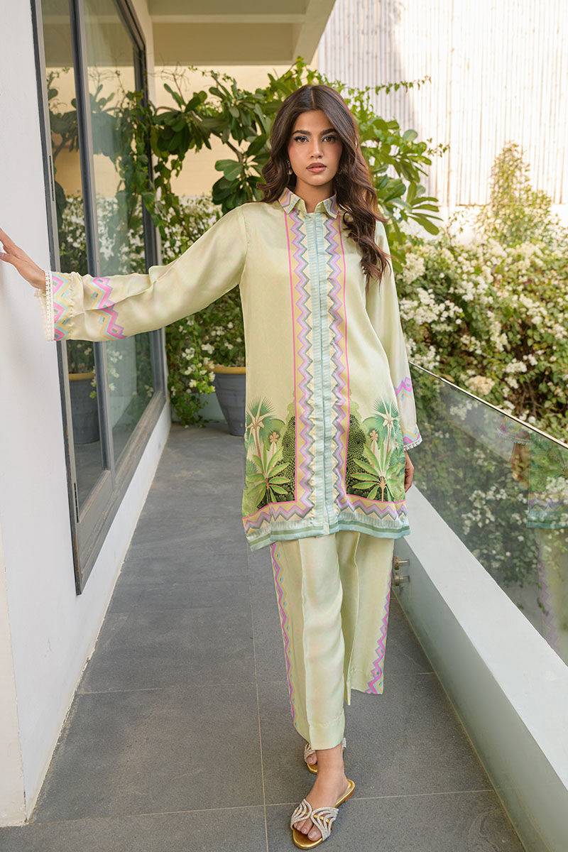 Fatima Khan | Eid Digital Silk Prints | Pastel Orchid by Maria Faisal - Registered Vendor of : Fatima Khan - type : Ladies Clothes - 100% original wedding dresses