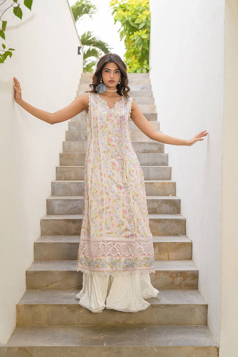 Fatima Khan | Eid Digital Silk Prints | Flora by Maria Faisal - Registered Vendor of : Fatima Khan - type : Ladies Clothes - 100% original wedding dresses