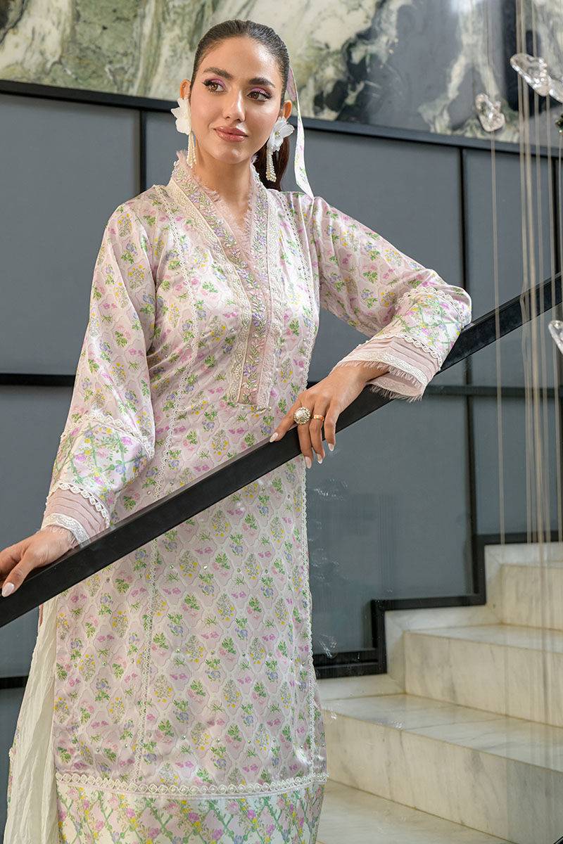 Fatima Khan | Eid Digital Silk Prints | Abloom by Maria Faisal - Registered Vendor of : Fatima Khan - type : Ladies Clothes - 100% original wedding dresses