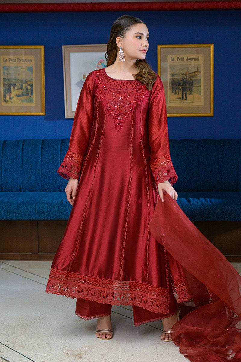 Fatima Khan | La Fleur Eid Edit | Scarlet by Maria Faisal - Registered Vendor of : Fatima Khan - type : Ladies Clothes - 100% original wedding dresses