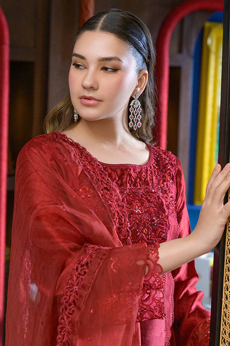 Fatima Khan | La Fleur Eid Edit | Scarlet by Maria Faisal - Registered Vendor of : Fatima Khan - type : Ladies Clothes - 100% original wedding dresses