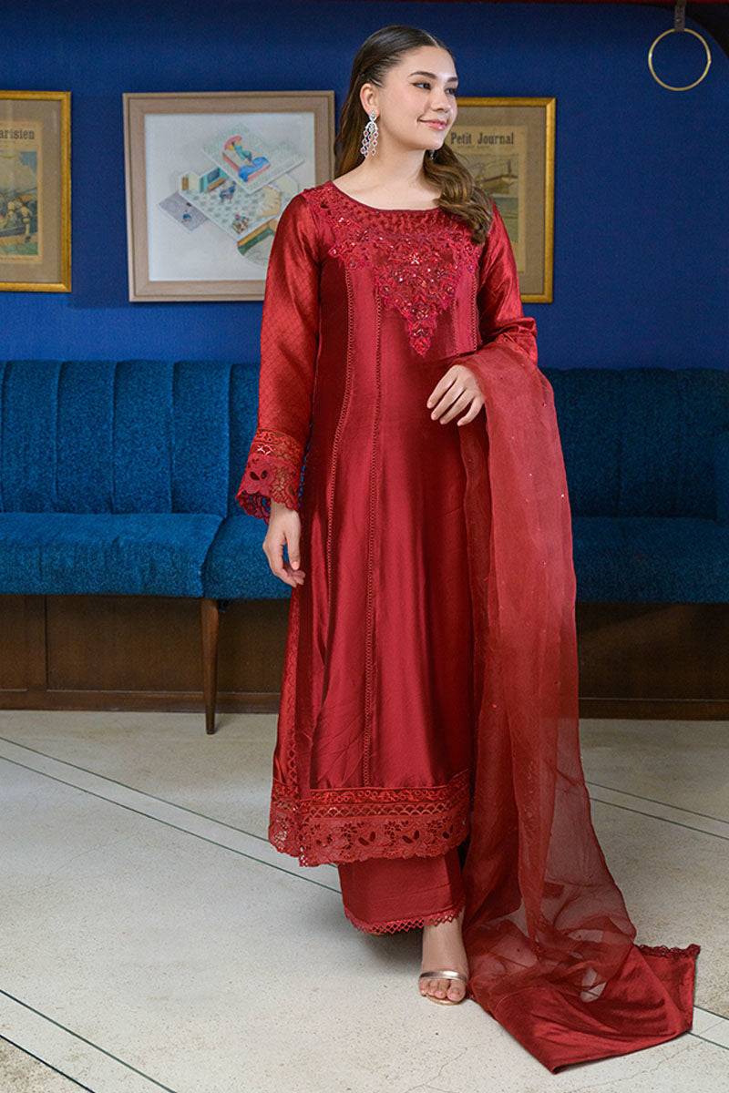 Fatima Khan | La Fleur Eid Edit | Scarlet by Maria Faisal - Registered Vendor of : Fatima Khan - type : Ladies Clothes - 100% original wedding dresses