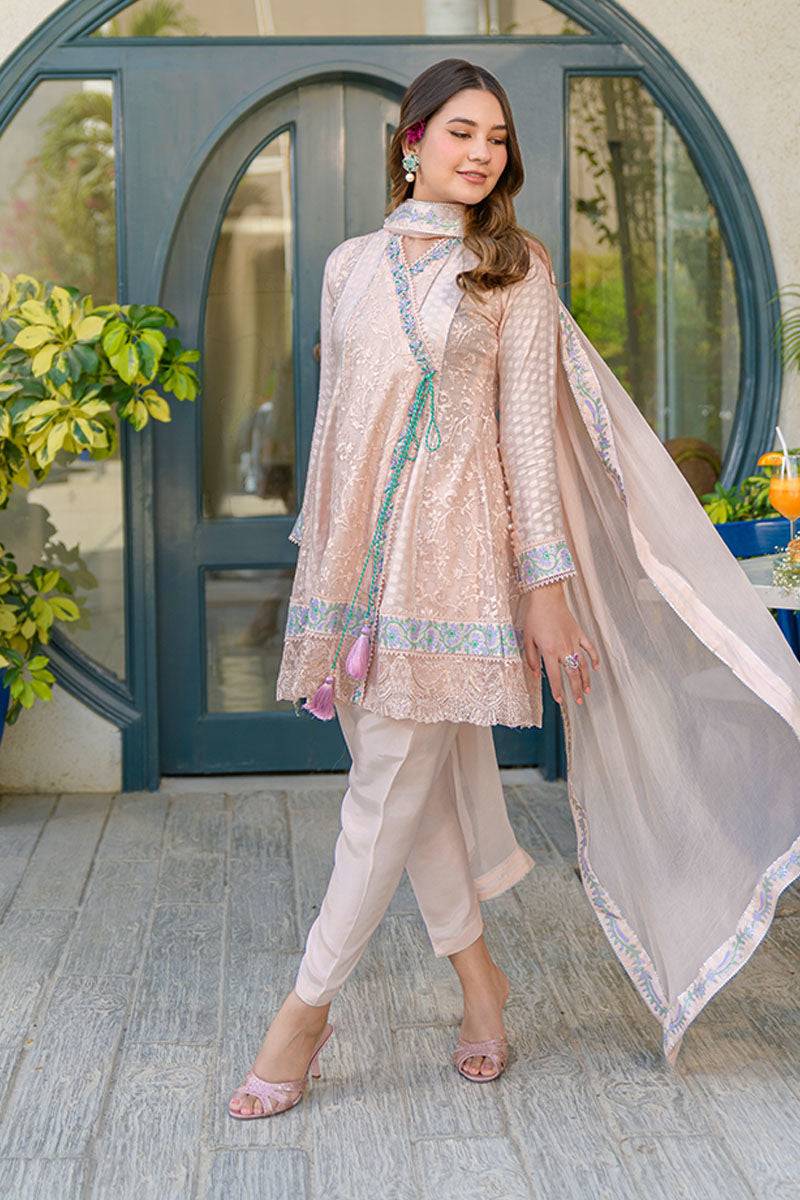 Fatima Khan | La Fleur Eid Edit | Peach Please by Maria Faisal - Registered Vendor of : Fatima Khan - type : Ladies Clothes - 100% original wedding dresses