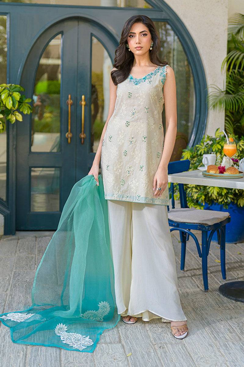 Fatima Khan | La Fleur Eid Edit | Minty Fresh by Maria Faisal - Registered Vendor of : Fatima Khan - type : Ladies Clothes - 100% original wedding dresses