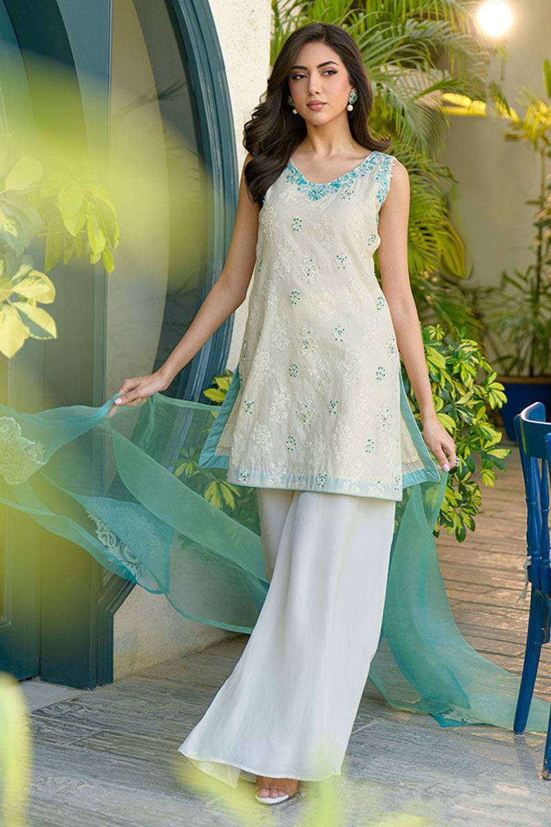 Fatima Khan | La Fleur Eid Edit | Minty Fresh by Maria Faisal - Registered Vendor of : Fatima Khan - type : Ladies Clothes - 100% original wedding dresses