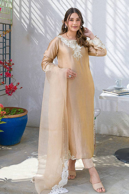 Fatima Khan | La Fleur Eid Edit | Beigetastic by Maria Faisal - Registered Vendor of : Fatima Khan - type : Ladies Clothes - 100% original wedding dresses