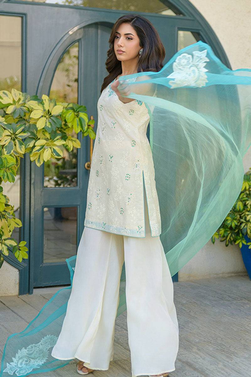 Fatima Khan | La Fleur Eid Edit | Minty Fresh by Maria Faisal - Registered Vendor of : Fatima Khan - type : Ladies Clothes - 100% original wedding dresses