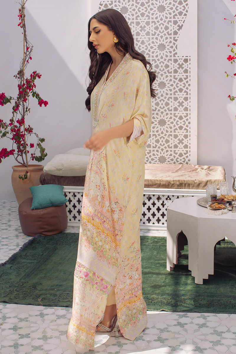 Ansab Jahangir | Summer Kaftans | JEWELED KAFTAN SPLENDOR - Luxury Dress - available at Maria Faisal in UK and USA.