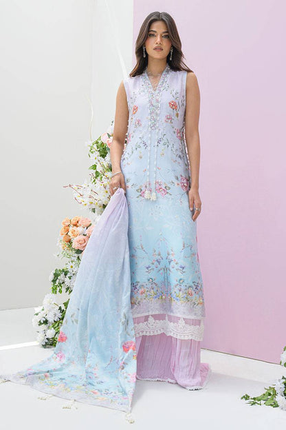 Fatima Khan | Eid Digital Silk Prints | Skye by Maria Faisal - Registered Vendor of : Fatima Khan - type : Ladies Clothes - 100% original wedding dresses