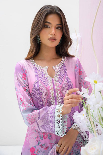Fatima Khan | Eid Digital Silk Prints | Gardenia by Maria Faisal - Registered Vendor of : Fatima Khan - type : Ladies Clothes - 100% original wedding dresses