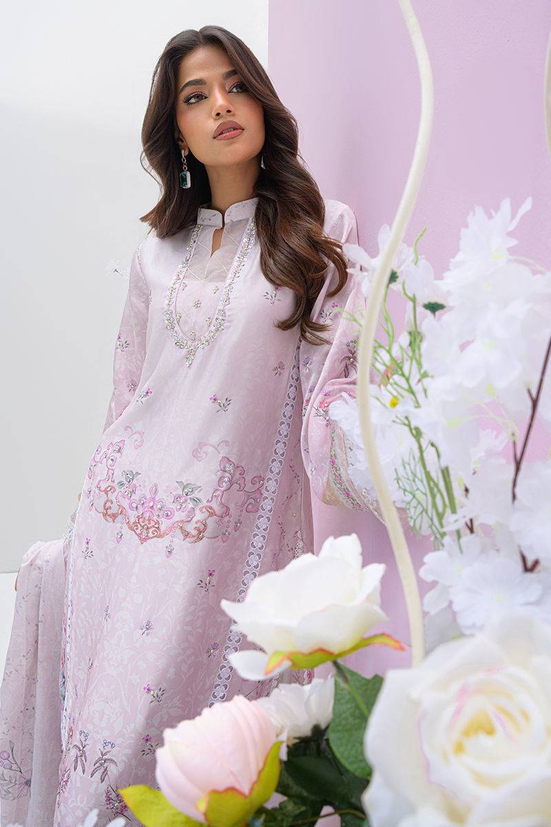 Fatima Khan | Eid Digital Silk Prints | Pastella by Maria Faisal - Registered Vendor of : Fatima Khan - type : Ladies Clothes - 100% original wedding dresses