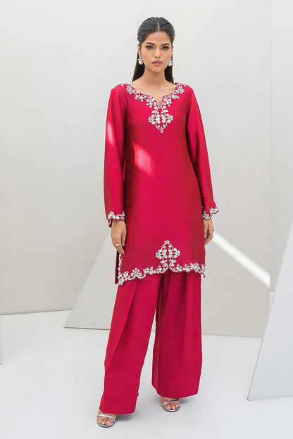 Fatima Khan | Serene Eid Luxe Pret | Ruby Rouge by Maria Faisal - Registered Vendor of : Fatima Khan - type : Ladies Clothes - 100% original wedding dresses