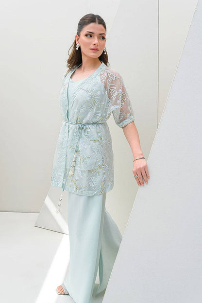 Fatima Khan | Serene Eid Luxe Pret | Luscious Aqua by Maria Faisal - Registered Vendor of : Fatima Khan - type : Ladies Clothes - 100% original wedding dresses