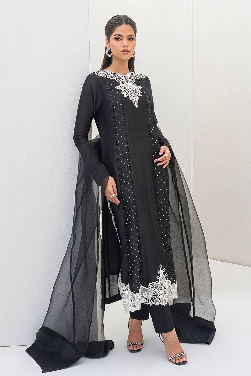 Fatima Khan | Serene Eid Luxe Pret | Obsidian by Maria Faisal - Registered Vendor of : Fatima Khan - type : Ladies Clothes - 100% original wedding dresses
