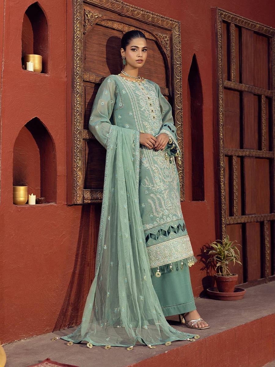 Salitex | Signature Festive Chiffon | JI013 by Maria Faisal - Registered Vendor of : Salitex - type : Ladies Clothes - 100% original wedding dresses