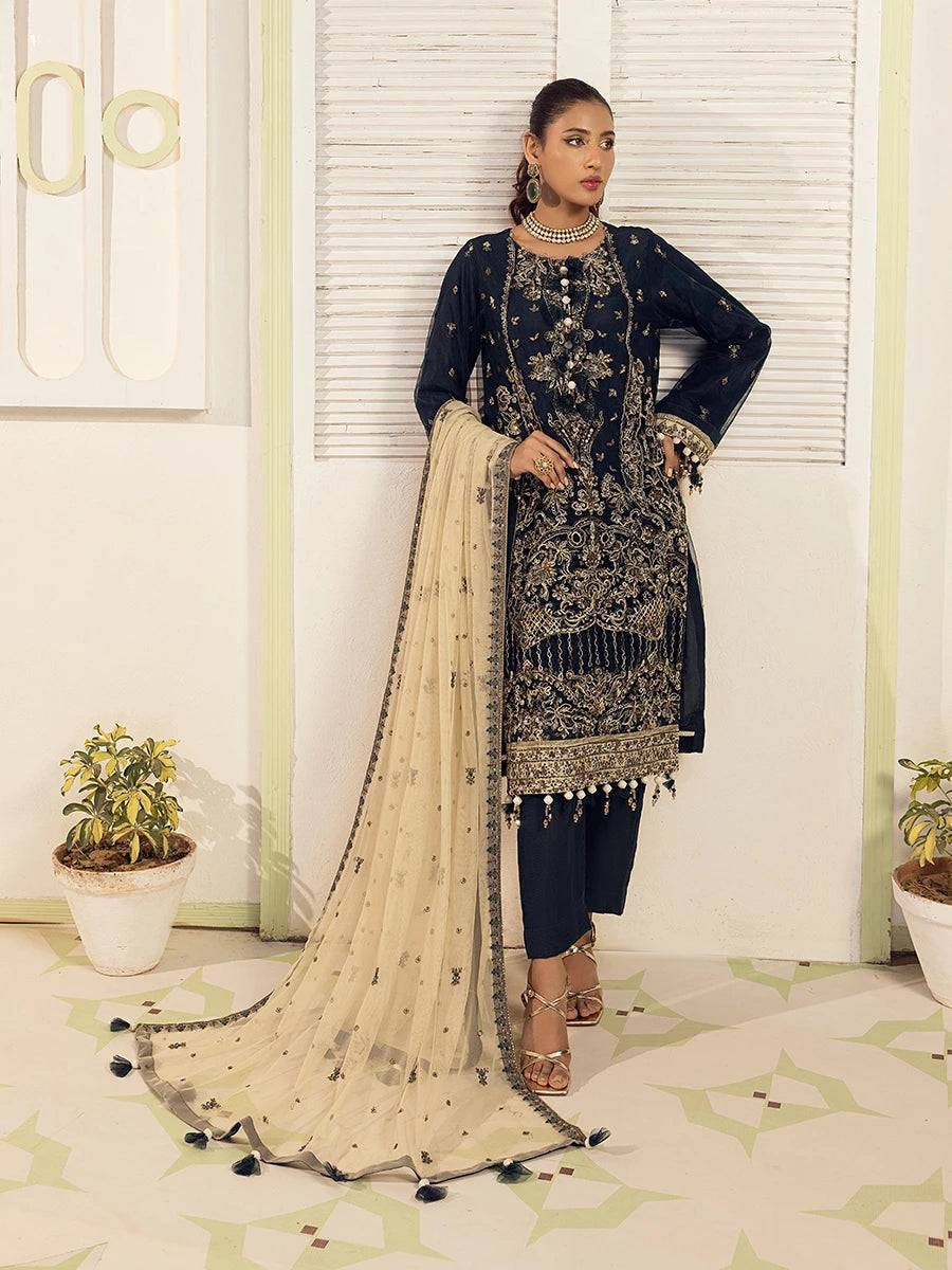 Salitex | Signature Festive Chiffon | NO006 by Maria Faisal - Registered Vendor of : Salitex - type : Ladies Clothes - 100% original wedding dresses