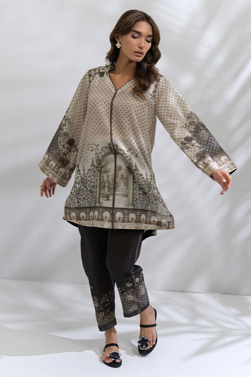 Fatima Khan | FK Prints | Roman Ties - Ladies Clothes - Maria Faisal