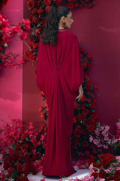 Ansab Jahangir | Summer Kaftans | SILKEN FOLIAGE - Luxury Dress - available at Maria Faisal in UK and USA.