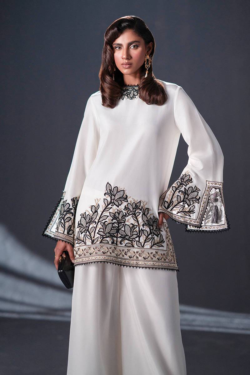 MNR | Chai Coffee Luxury Pret | Silken Tea by Maria Faisal - Registered Vendor of : MNR - type : Ladies Clothes - 100% original wedding dresses