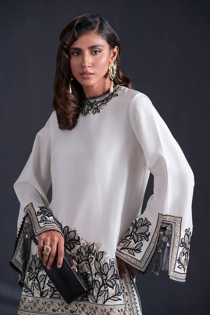 MNR | Chai Coffee Luxury Pret | Silken Tea by Maria Faisal - Registered Vendor of : MNR - type : Ladies Clothes - 100% original wedding dresses