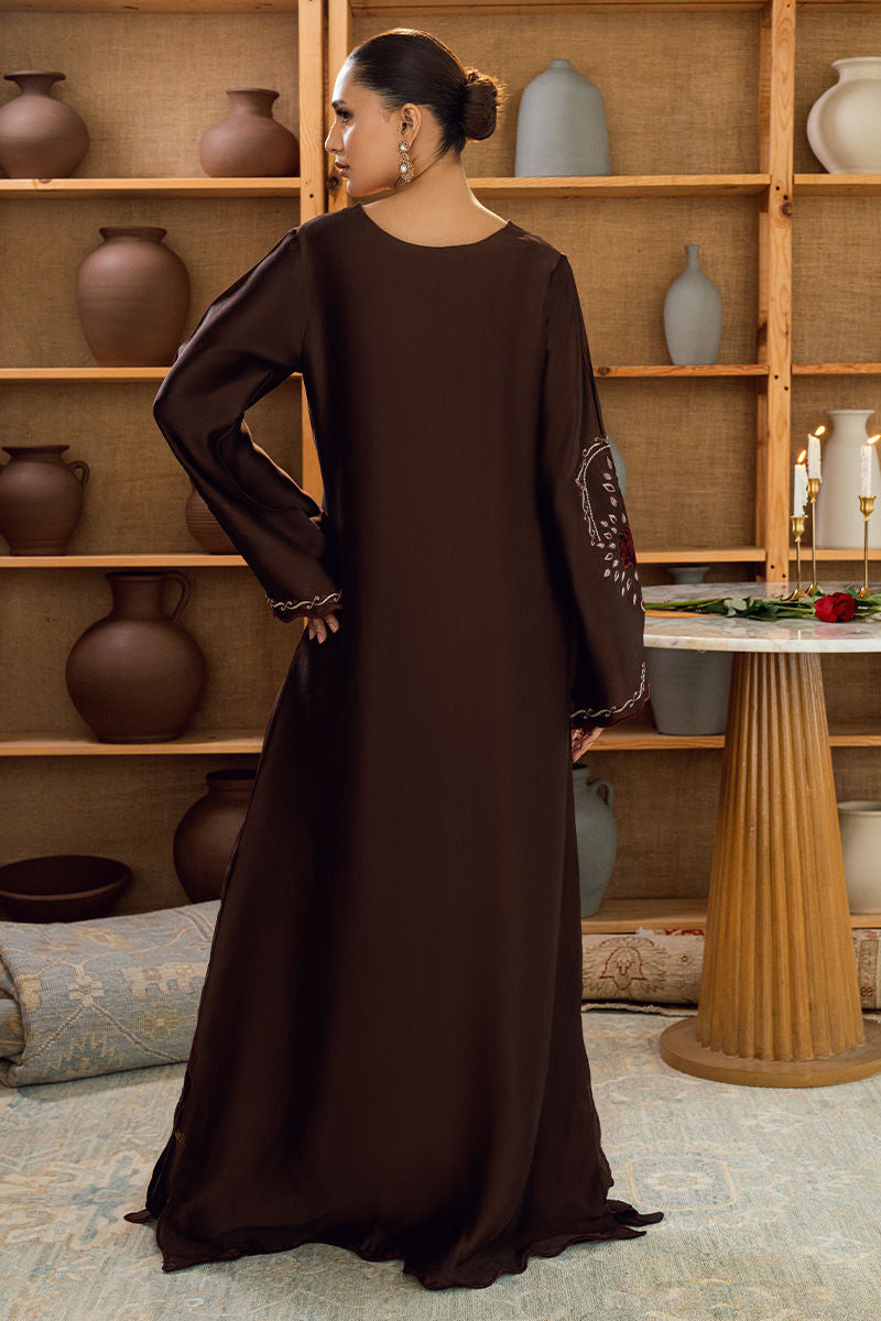 Fatima Khan | Warm Whisper Velvet 25 | Bronze Reverie - Formal Dress - available at Maria Faisal in UK and USA.