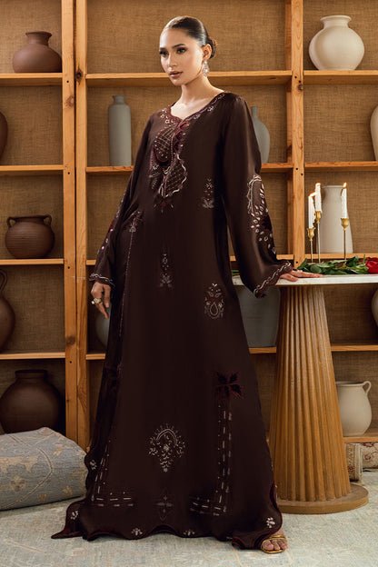 Fatima Khan | Warm Whisper Velvet 25 | Bronze Reverie - Formal Dress - available at Maria Faisal in UK and USA.