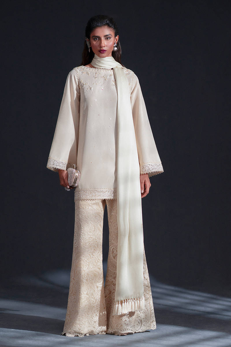 MNR | Chai Coffee Luxury Pret | Saffron Pearl by Maria Faisal - Registered Vendor of : MNR - type : Ladies Clothes - 100% original wedding dresses