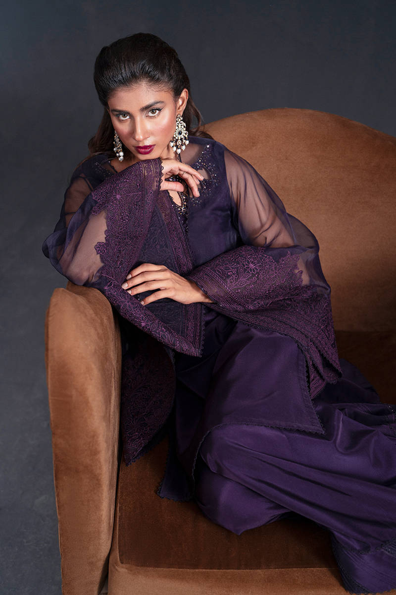 MNR | Chai Coffee Luxury Pret | Lavender Dreams by Maria Faisal - Registered Vendor of : MNR - type : Ladies Clothes - 100% original wedding dresses