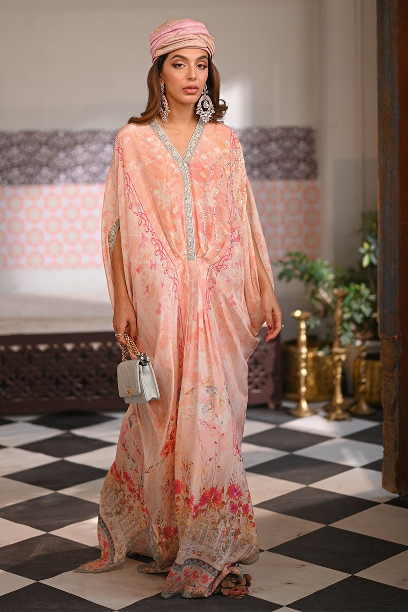 Ansab Jahangir | Summer Kaftans | Eliana Kaftan - Luxury Dress - available at Maria Faisal in UK and USA.