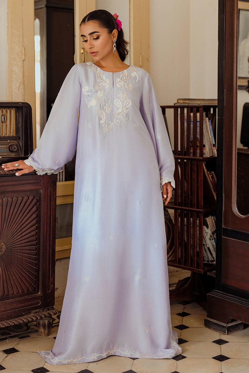 Ansab Jahangir | Summer Kaftans | Layan - Luxury Dress - available at Maria Faisal in UK and USA.