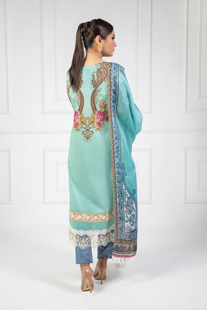 Shamaeel Ansari | Bagh e Bahar Lawn | Gulnaar Ferozi - Luxury Dress - available at Maria Faisal in UK and USA.