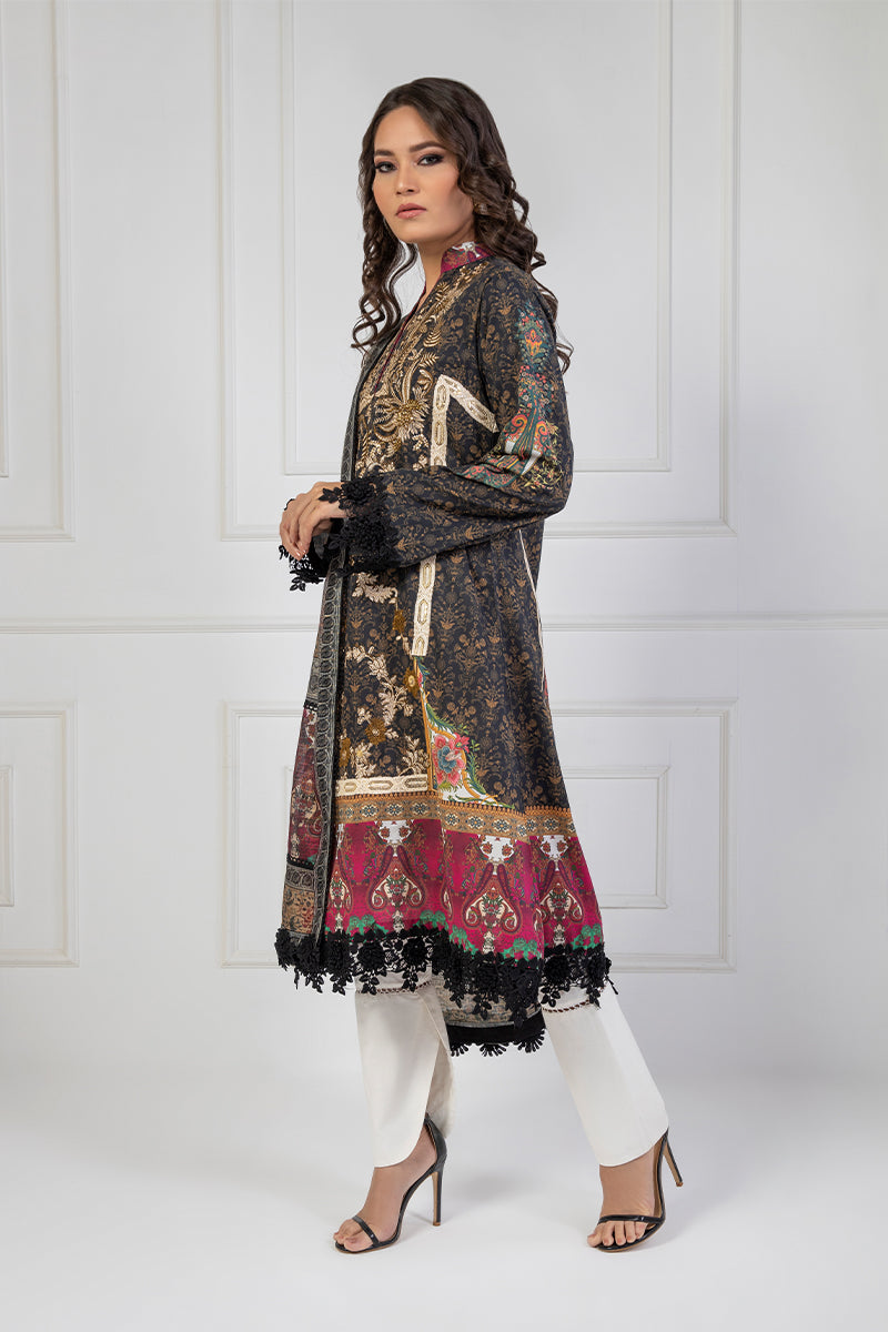 Shamaeel Ansari | Bagh e Bahar Lawn | Shab-e-Gulzar - Luxury Dress - available at Maria Faisal in UK and USA.