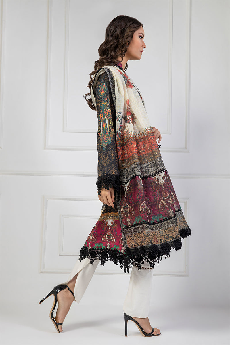Shamaeel Ansari | Bagh e Bahar Lawn | Shab-e-Gulzar - Luxury Dress - available at Maria Faisal in UK and USA.