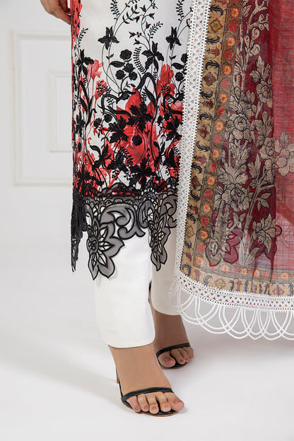 Shamaeel Ansari | Bagh e Bahar Lawn | Surkh Bahar - Luxury Dress - available at Maria Faisal in UK and USA.