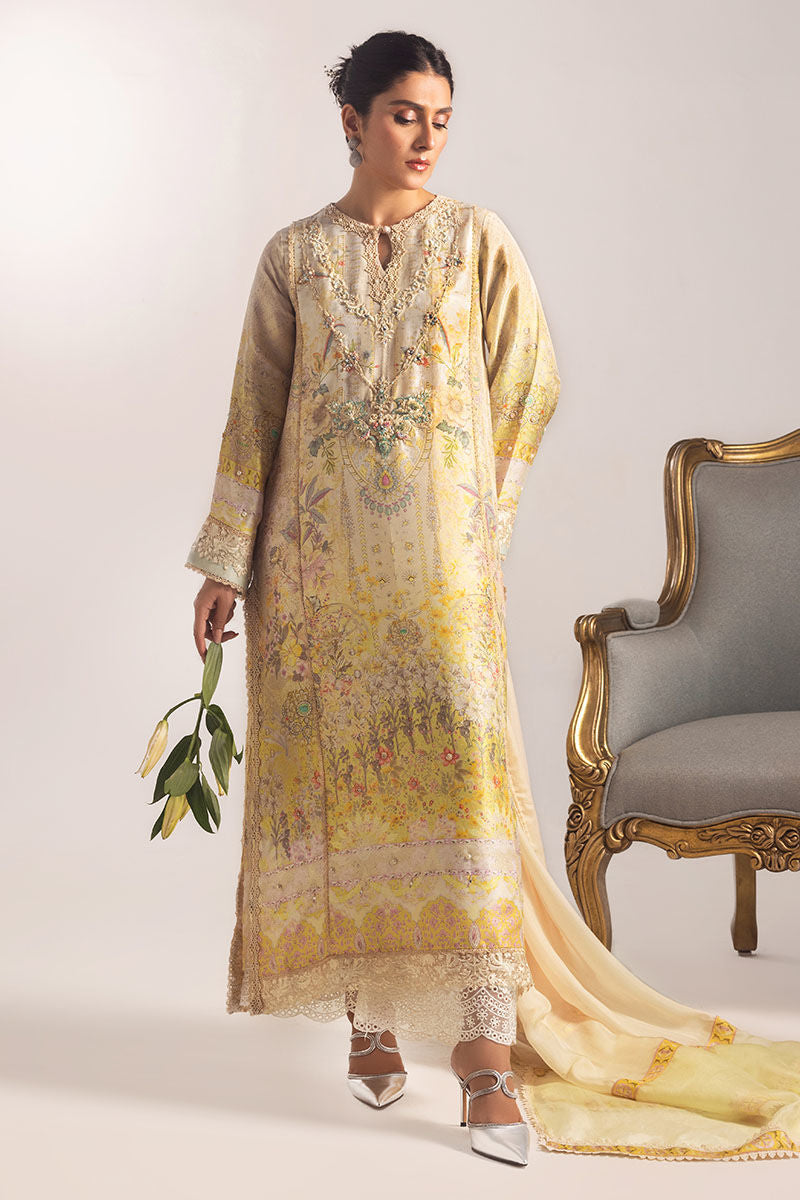 Ansab Jahangir | Digital Silk | Alyssa Shirt and Dupatta - Ladies Clothes - Maria Faisal