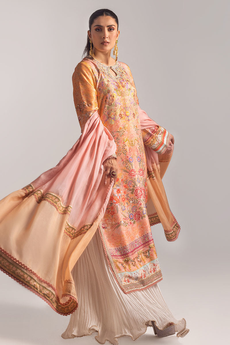 Ansab Jahangir | Digital Silk | Elora Shirt and Dupatta - Ladies Clothes - Maria Faisal