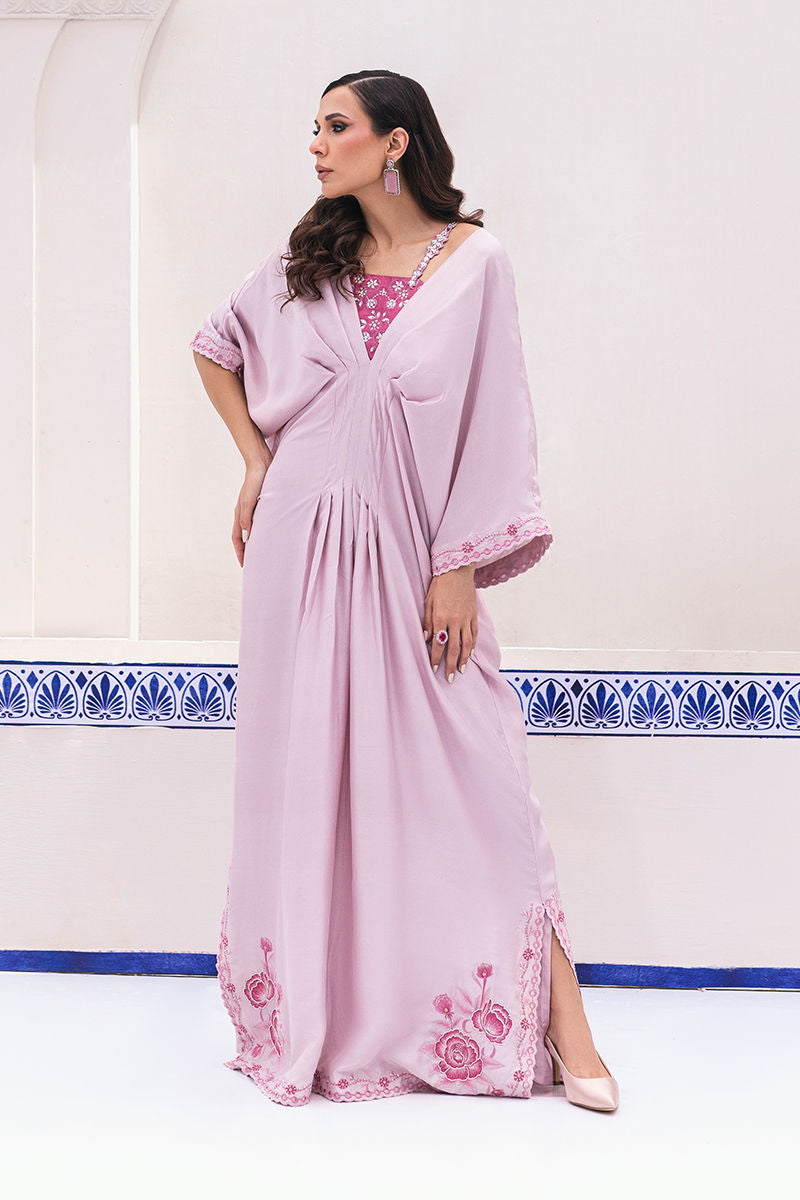 Ansab Jahangir | Summer Kaftans | Paisley - Luxury Dress - available at Maria Faisal in UK and USA.