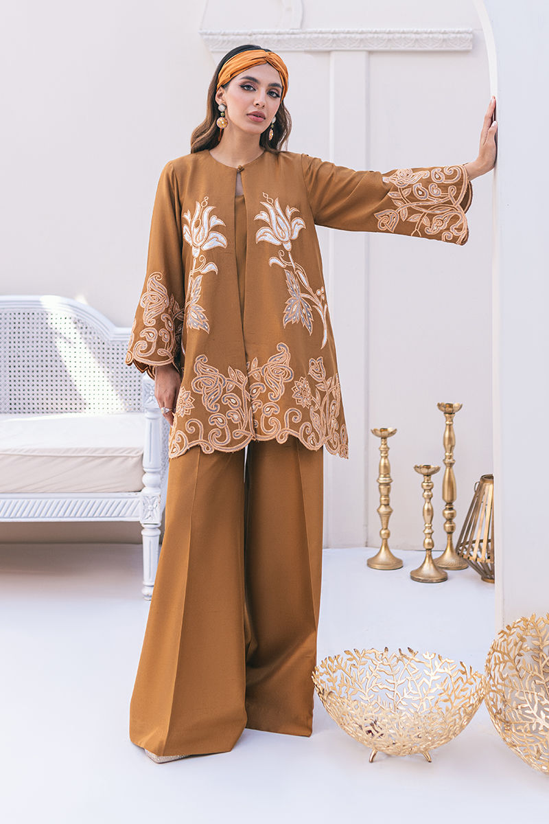Ansab Jahangir | Luxe Pret Signature | MOCHA - Pakistani Dress - Maria Faisal