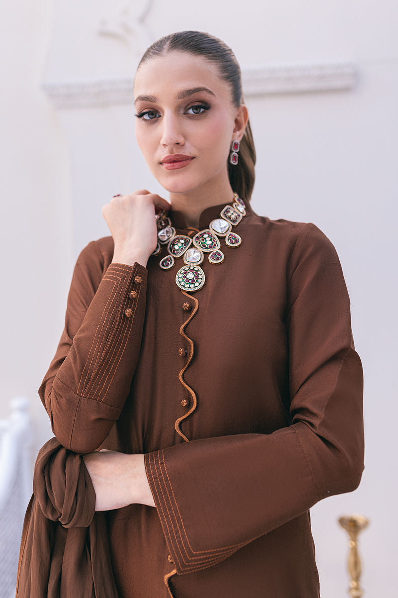 Ansab Jahangir | Luxe Pret Signature | SEPIA - Pakistani Dress - Maria Faisal