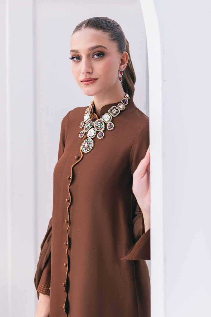 Ansab Jahangir | Luxe Pret Signature | SEPIA - Pakistani Dress - Maria Faisal