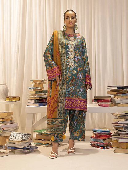 Salitex | Sibel Printed Lawn Silk | ST-03 by Maria Faisal - Registered Vendor of : Salitex - type : Ladies Clothes - 100% original wedding dresses