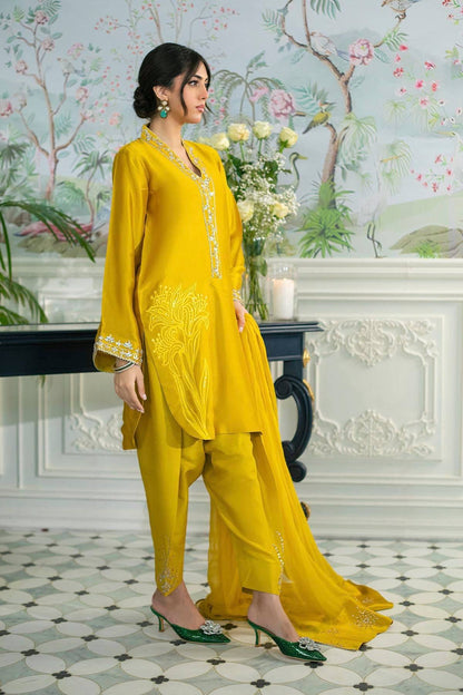 Annus Abrar | Sehr Eid Luxe | Melanie Daffodil by Maria Faisal - Registered Vendor of : Annus Abrar - type : Ladies Clothes - 100% original wedding dresses