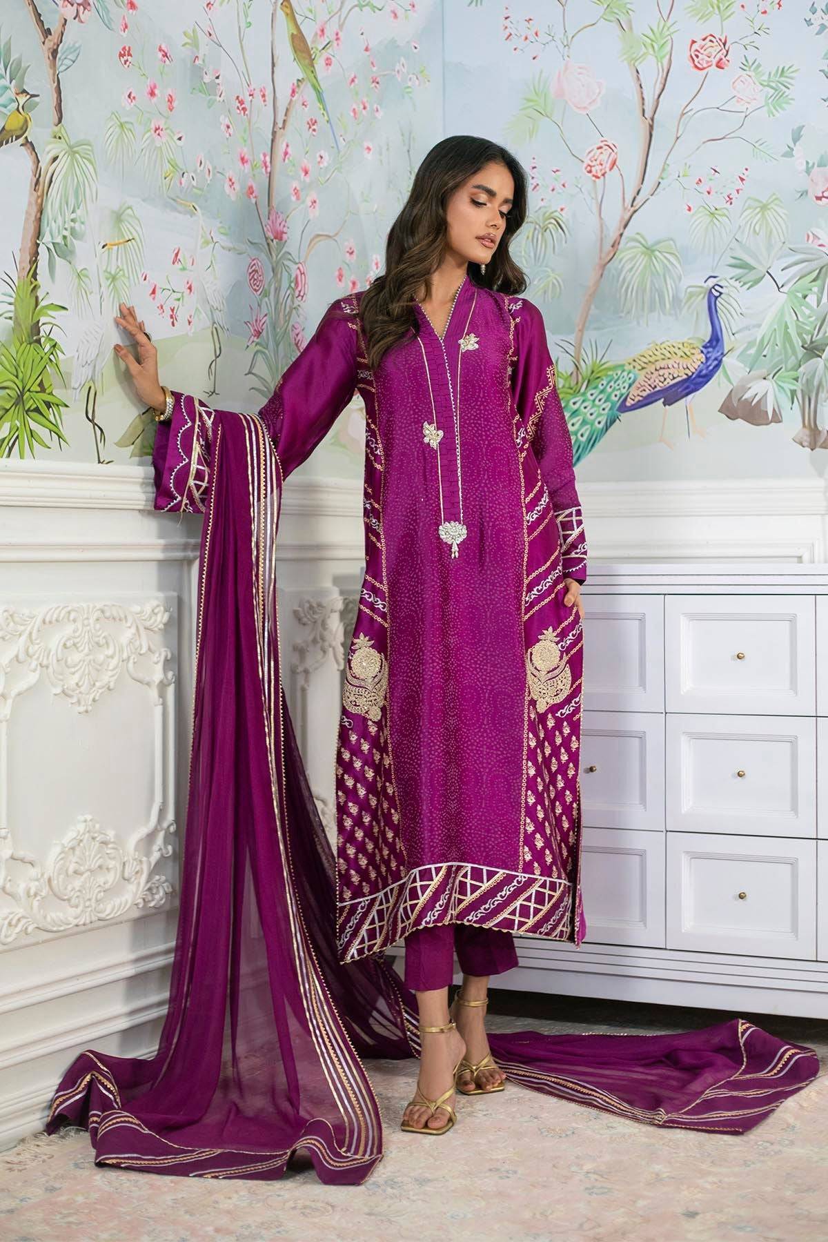 Annus Abrar | Sehr Eid Luxe | Emery - Violet by Maria Faisal - Registered Vendor of : Annus Abrar - type : Ladies Clothes - 100% original wedding dresses