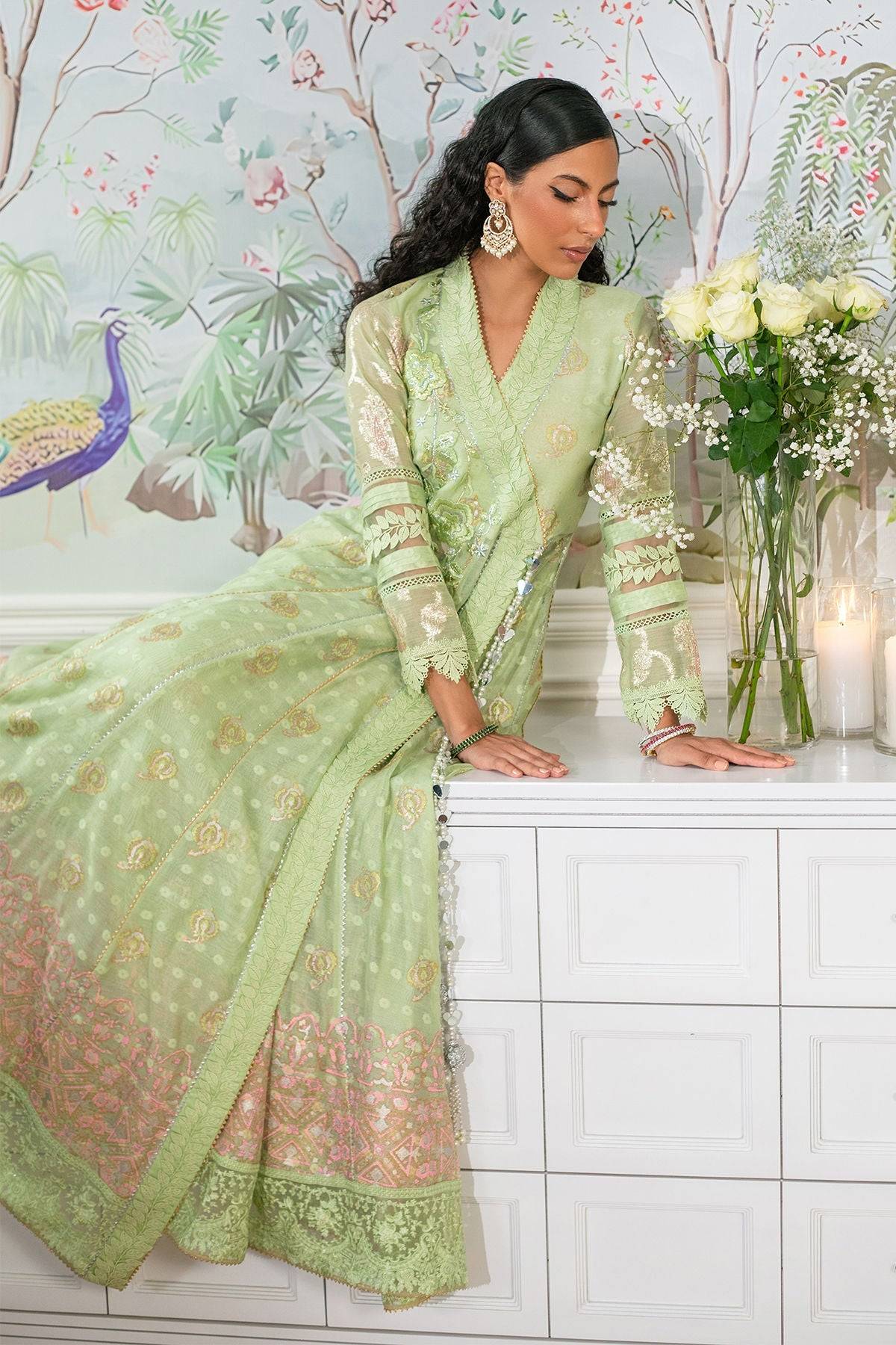 Annus Abrar | Sehr Eid Luxe | Nadi Mint by Maria Faisal - Registered Vendor of : Annus Abrar - type : Ladies Clothes - 100% original wedding dresses