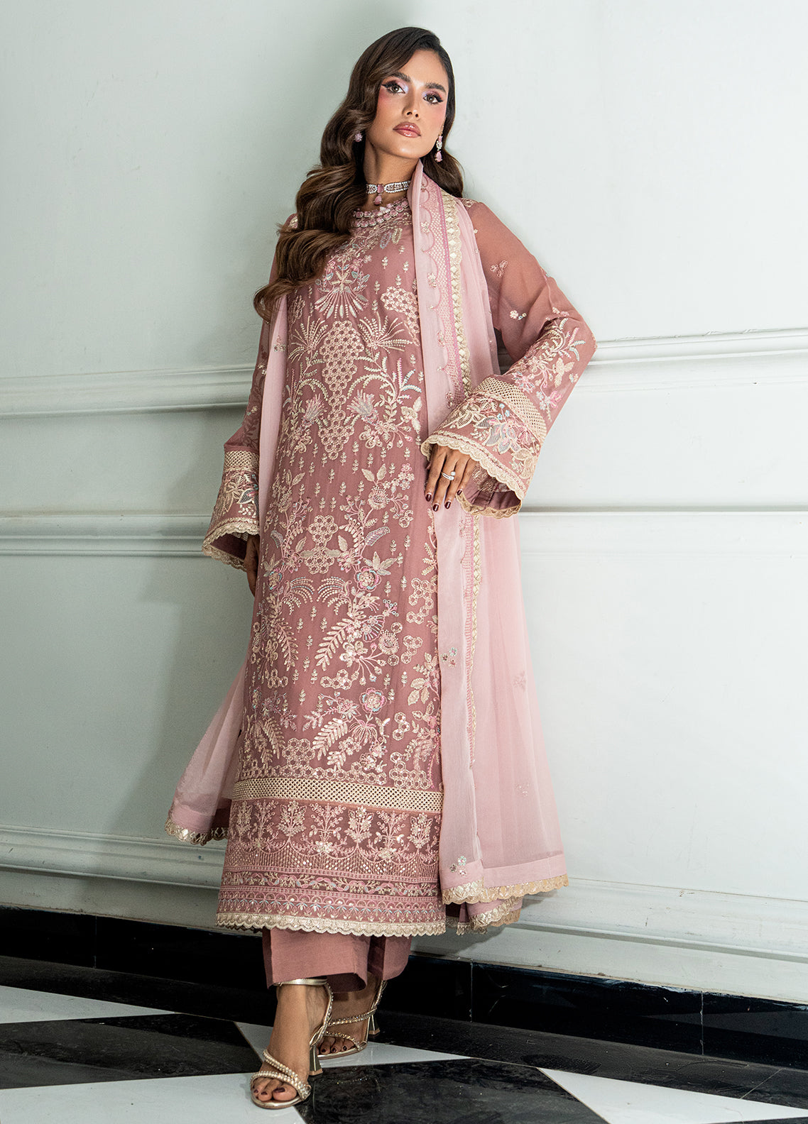 Sahane | Maison D'or Collection | CT 27007 Mellony - Formal Dress - available at Maria Faisal in UK and USA.